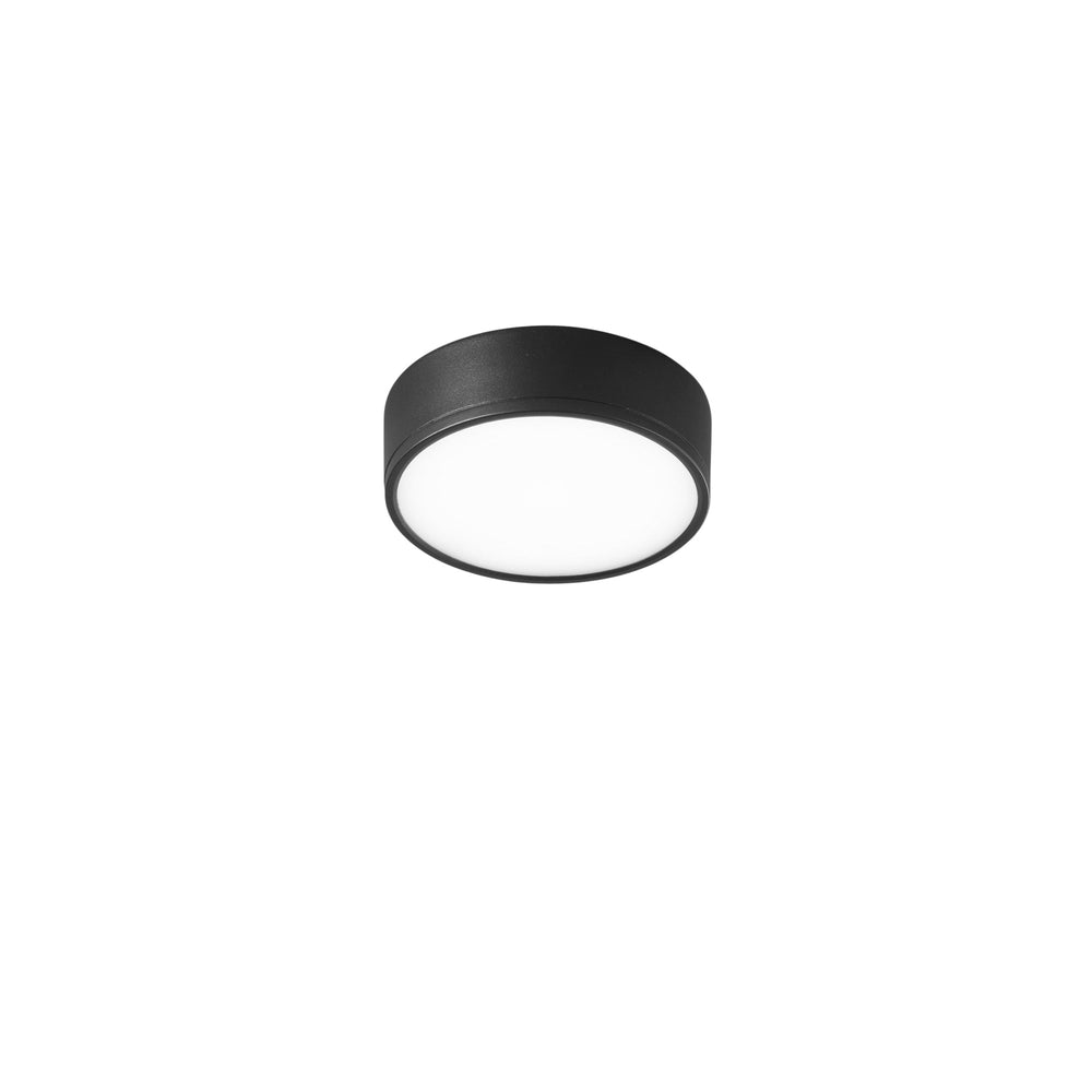 PLAFONIERA LED KLIO NERA IN ACRILICO E ALLUMINIO 22W 3000LM 4000K 16,8X16,8X5 CM.