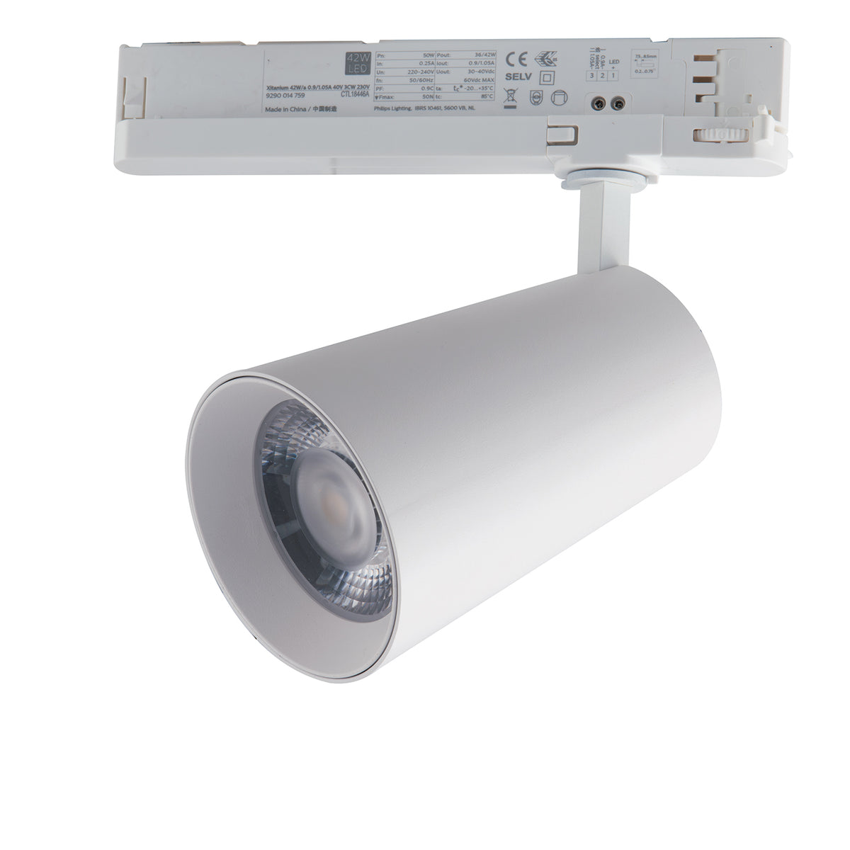 "Faro LED per binario KONE bianco in alluminio 30W 4000K (luce naturale)"