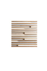 PLAFONIERA LED KUMA BIANCA IN LEGNO 24W CCT 2700/3200/4000K L41X41XH5,2 CM