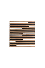 PLAFONIERA LED KUMA NERA IN LEGNO 24W CCT 2700/3200/4000K L41X41XH5,2 CM