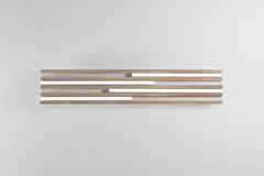 PLAFONIERA LED KUMA BIANCA IN LEGNO 24W CCT 2700/3200/4000K L80X 15XH5,2