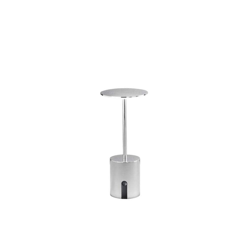 LAMPADA DA TAVOLO RICARICABILE LED LIBERTY CROMO 2W 300LM 3000K DIMM. IP44 10X22CM