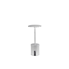 LAMPADA DA TAVOLO RICARICABILE LED LIBERTY CROMO 2W 300LM 3000K DIMM. IP44 10X22CM