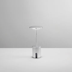 LAMPADA DA TAVOLO RICARICABILE LED LIBERTY CROMO 2W 300LM 3000K DIMM. IP44 10X22CM