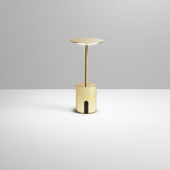 LAMPADA DA TAVOLO RICARICABILE LED LIBERTY ORO 2W 300LM 3000K DIMM. IP44 10X22CM