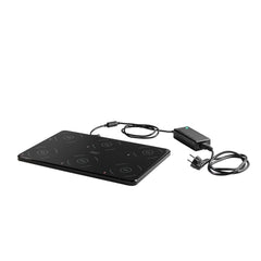 BASE DI RICARICA NERA PER LAMPADE DA TAVOLO LIBERTY 6 STAZIONI 5V 1,5A