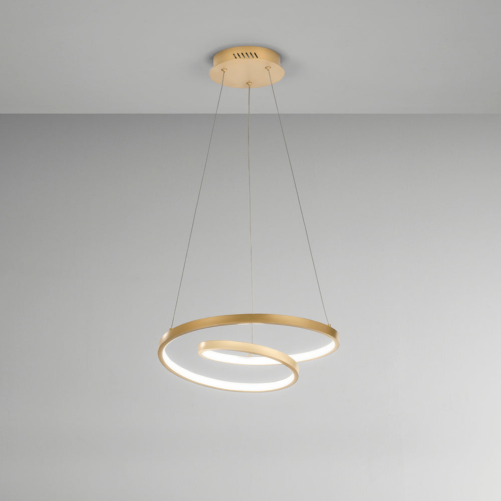SOSPENSIONE LED LIEVE ORO 30W 4000LM CCT 40X6,5X150CM