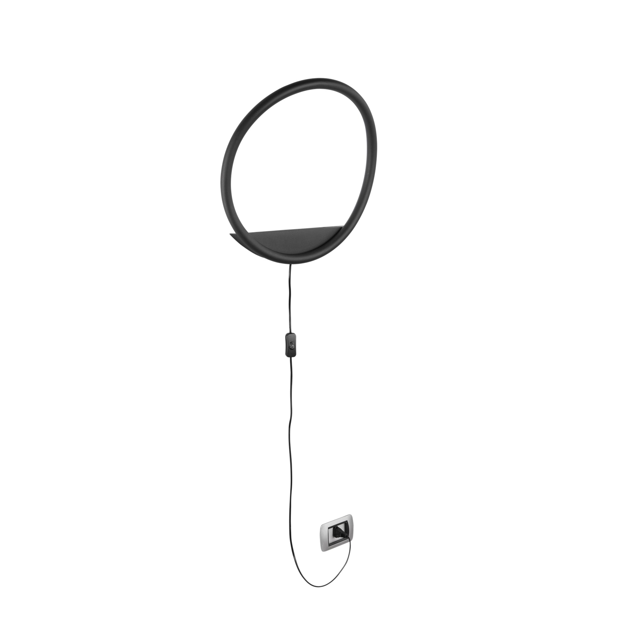 "Applique LED LINGER in metallo nero, CCT, Ø 35cm."