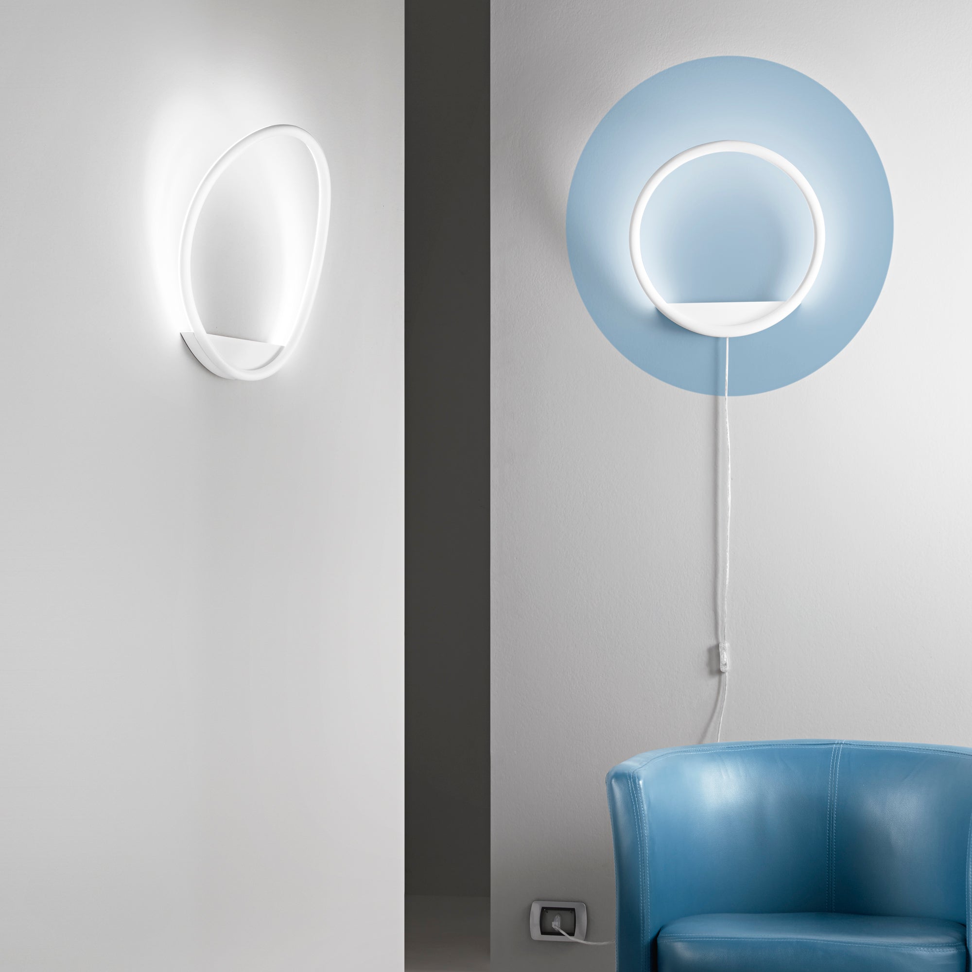 APPLIQUE LED LINGER BIANCA 25W 2750LM CCT 60X60X15CM