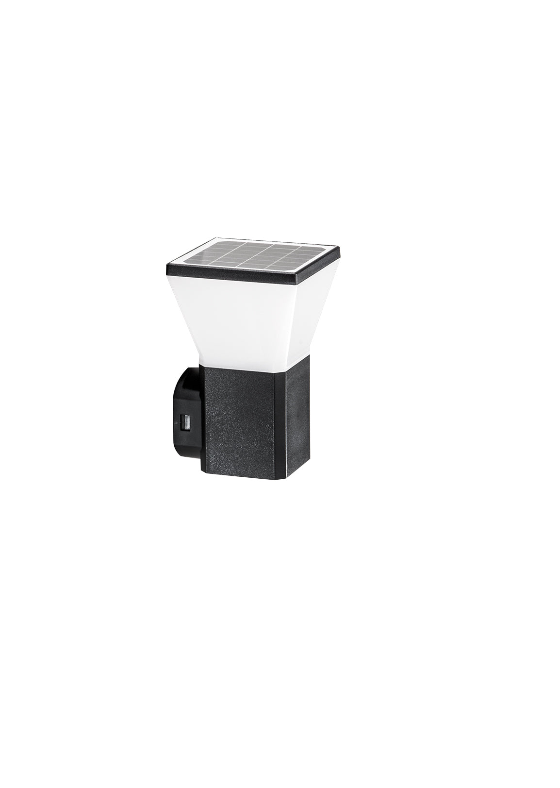 "Applique da esterno LED MAEVE in policarbonato con pannello solare e sensore crepuscolare, CCT"