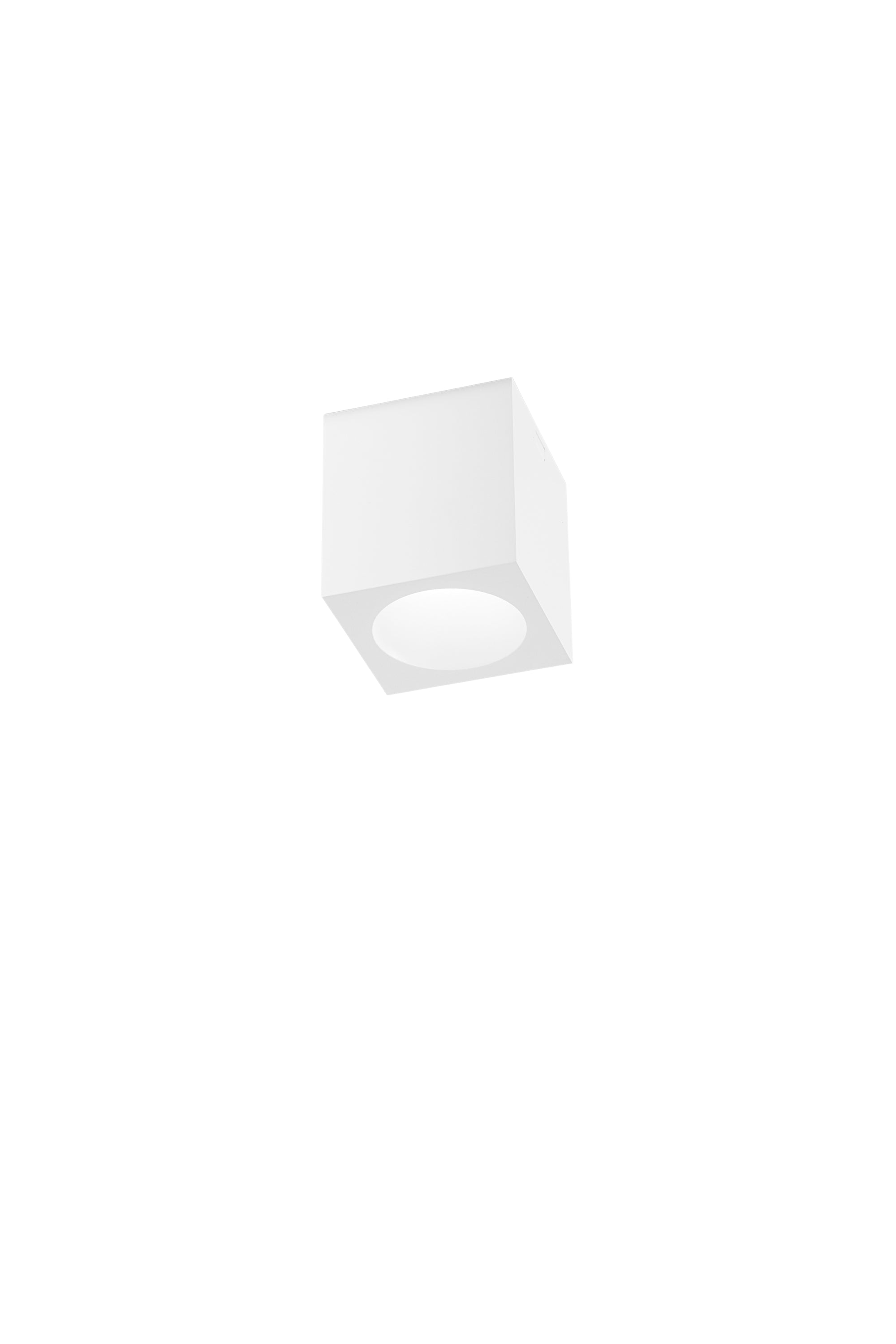 "Plafoniera MANOR quadrata in allumino e PC con CCT - Bianco
