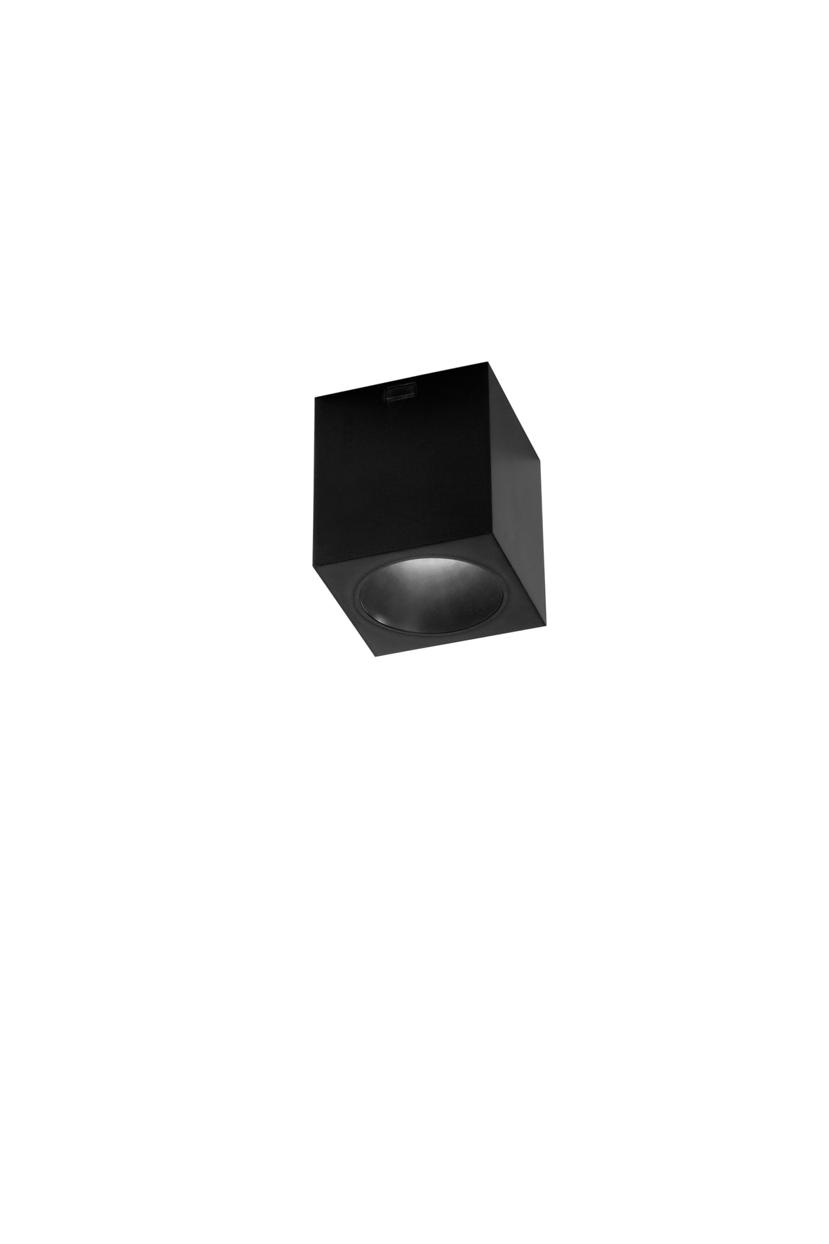 "Plafoniera MANOR quadrata in allumino e PC con CCT - Nero