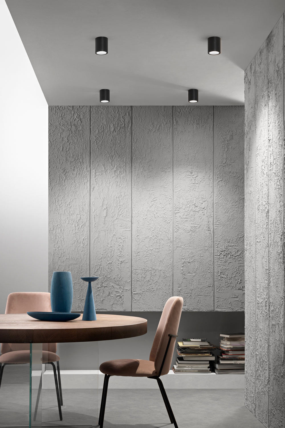 PLAFONIERA LED MANOR TONDA NERA 7W 820LM CCT 3000-4200-6500K 9X10 CM
