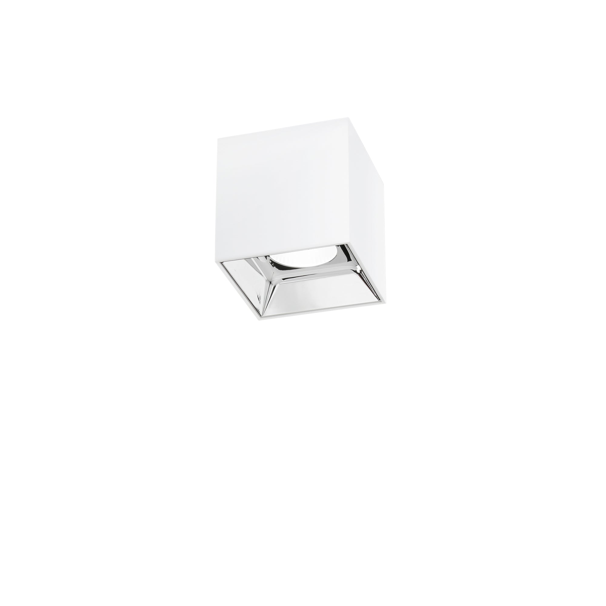 "Plafoniera LED MIG quadrata in alluminio bianco 4000K"