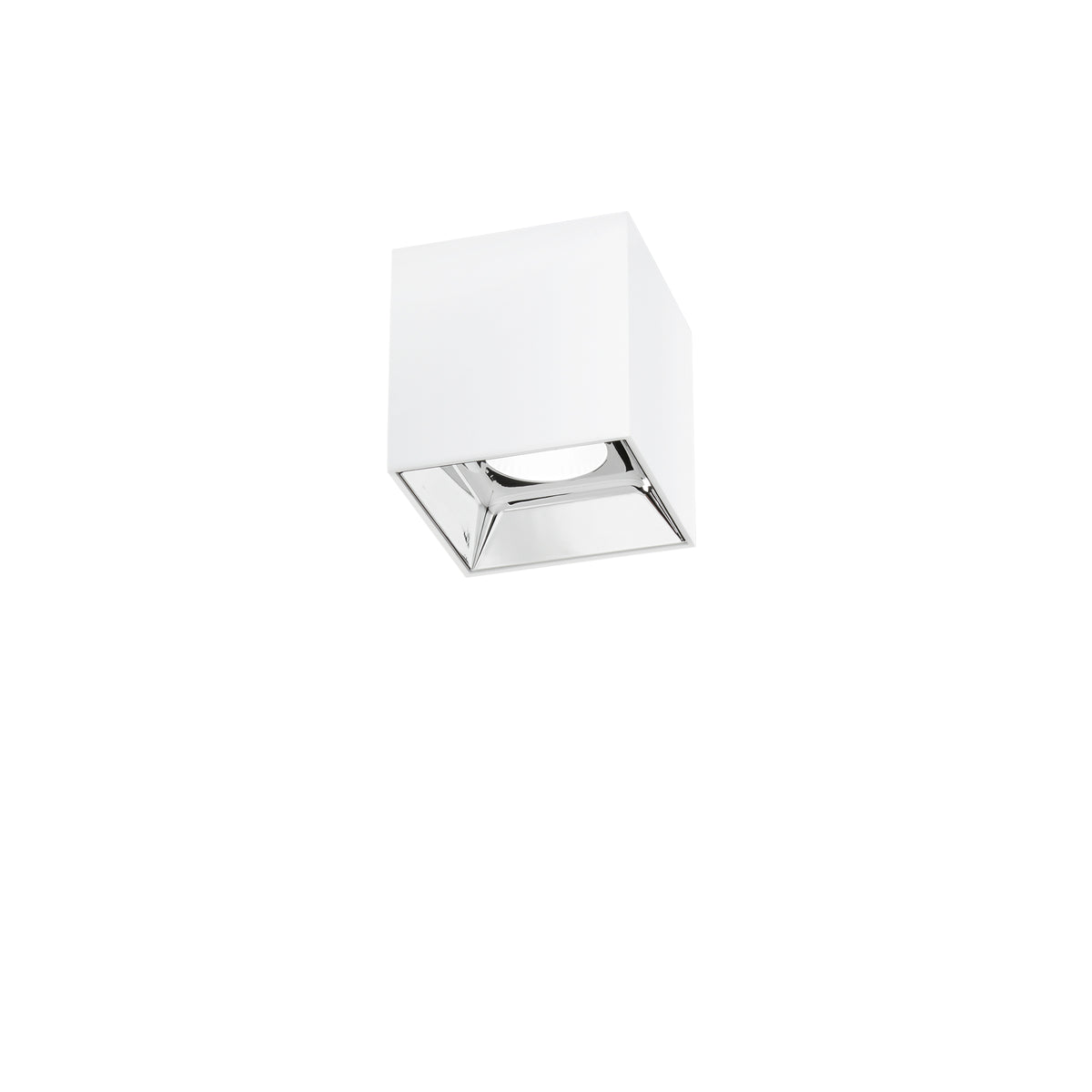 "Plafoniera LED MIG quadrata in alluminio bianco 3000K"