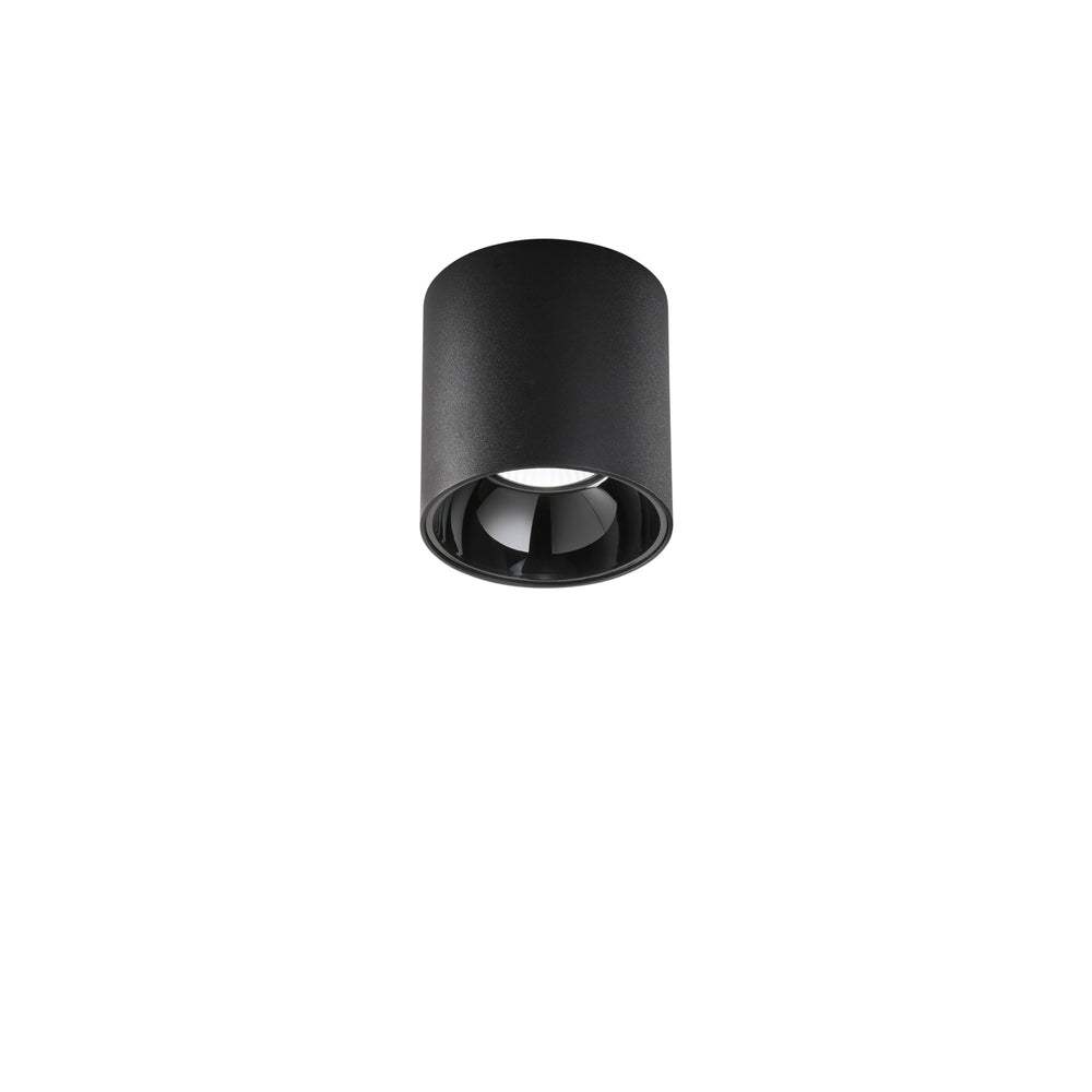 PLAFONIERA A LED NERA TONDA 20W 2800LM CCT 11,4X11,7CM