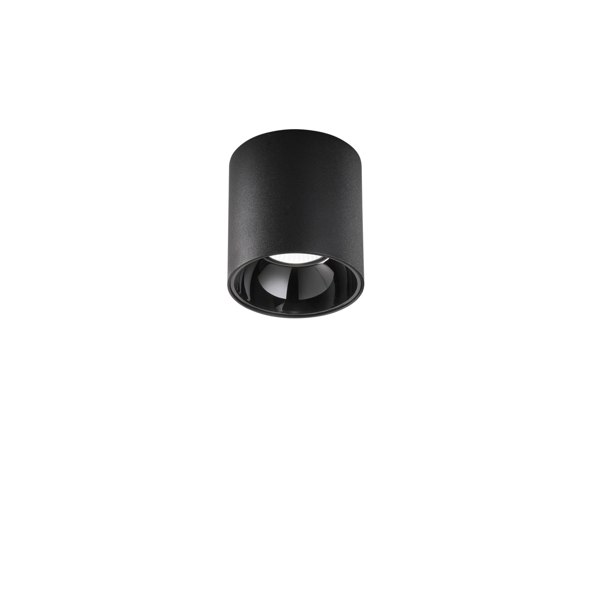 "Plafoniera LED MIG rotonda in alluminio anti-abbagliamento con CCT - Nero