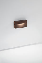 APPLIQUE LED MOBULA BRONZO IN ALLUMINIO 8W 1100LM 3000K IP65 420X180X165MM