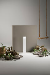 PALETTO LED MOBULA BIANCO IN ALLUMINIO 8W 1100LM 3000K IP65 280X195X745MM