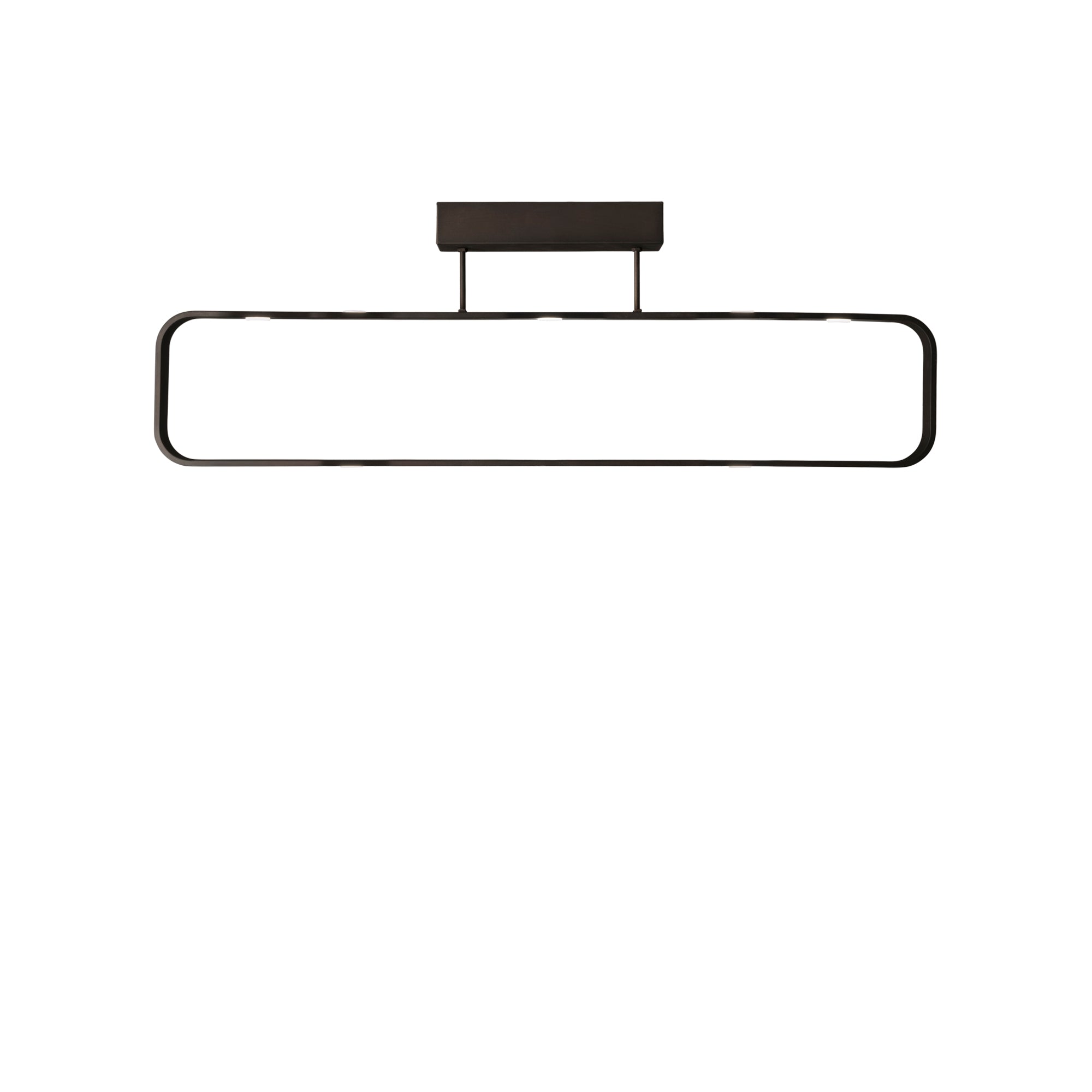 PLAFONIERA LED MOKA MARRONE 35W 2940LM 3000K 80X16X26CM