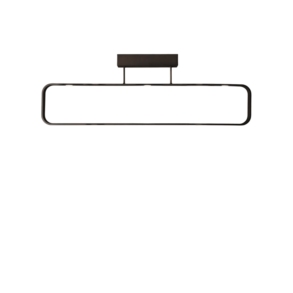 PLAFONIERA LED MOKA MARRONE 35W 2940LM 3000K 80X16X26CM