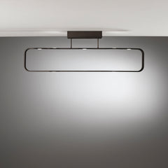PLAFONIERA LED MOKA MARRONE 35W 2940LM 3000K 80X16X26CM