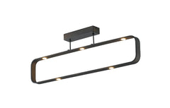 "Plafoniera LED MOKA marrone dimmerabile con 7 LED, 4000K (luce naturale)"
