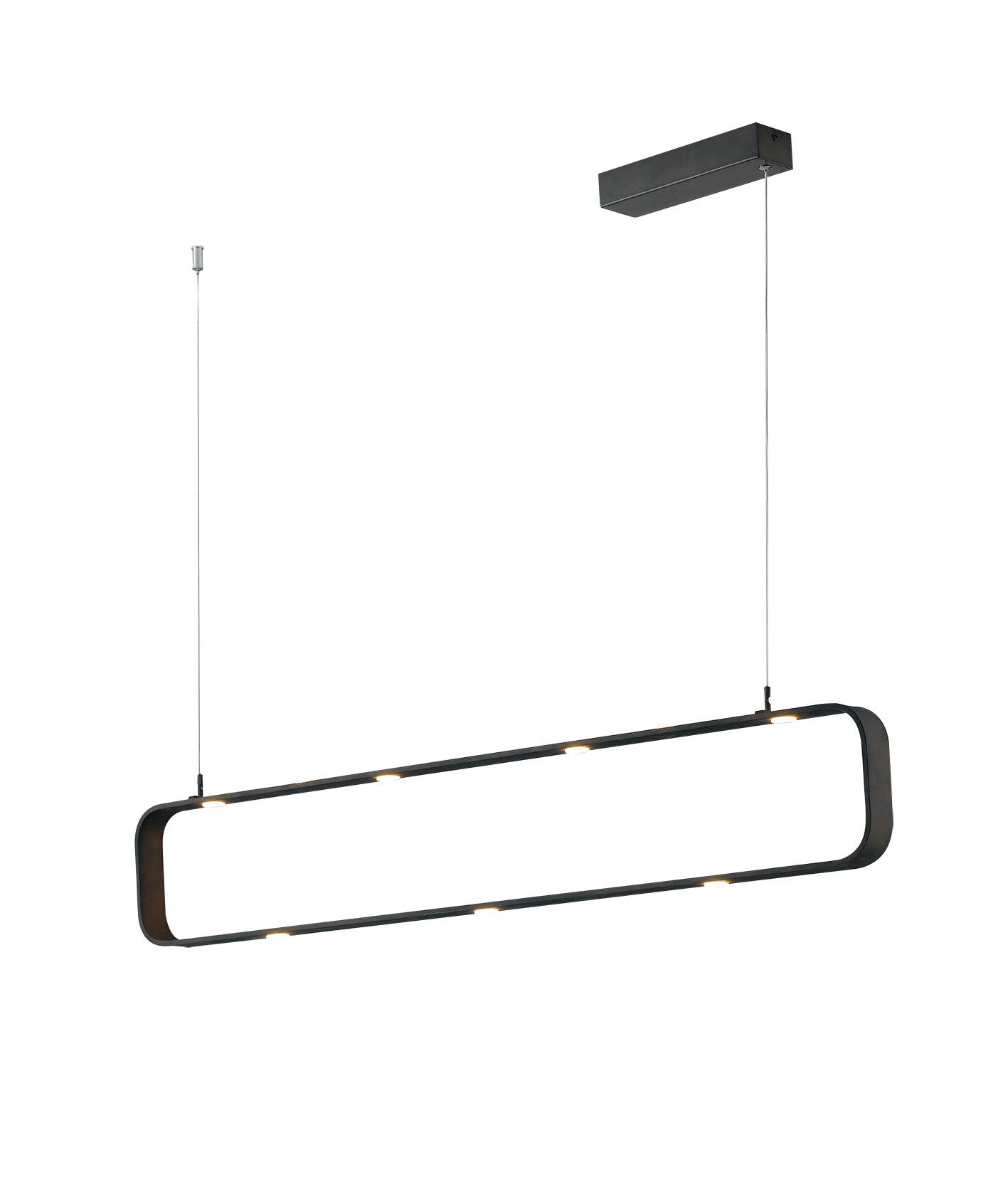 SOSPENSIONE LED MOKA MARRONE 45W 3780LM 4000K DIMMERABILE 100X4X120CM
