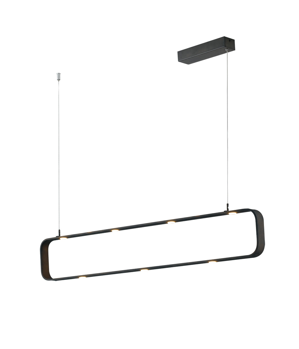 SOSPENSIONE LED MOKA MARRONE 45W 3780LM 4000K DIMMERABILE 100X4X120CM