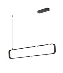 SOSPENSIONE LED MOKA MARRONE 45W 3780LM 4000K DIMMERABILE 100X4X120CM