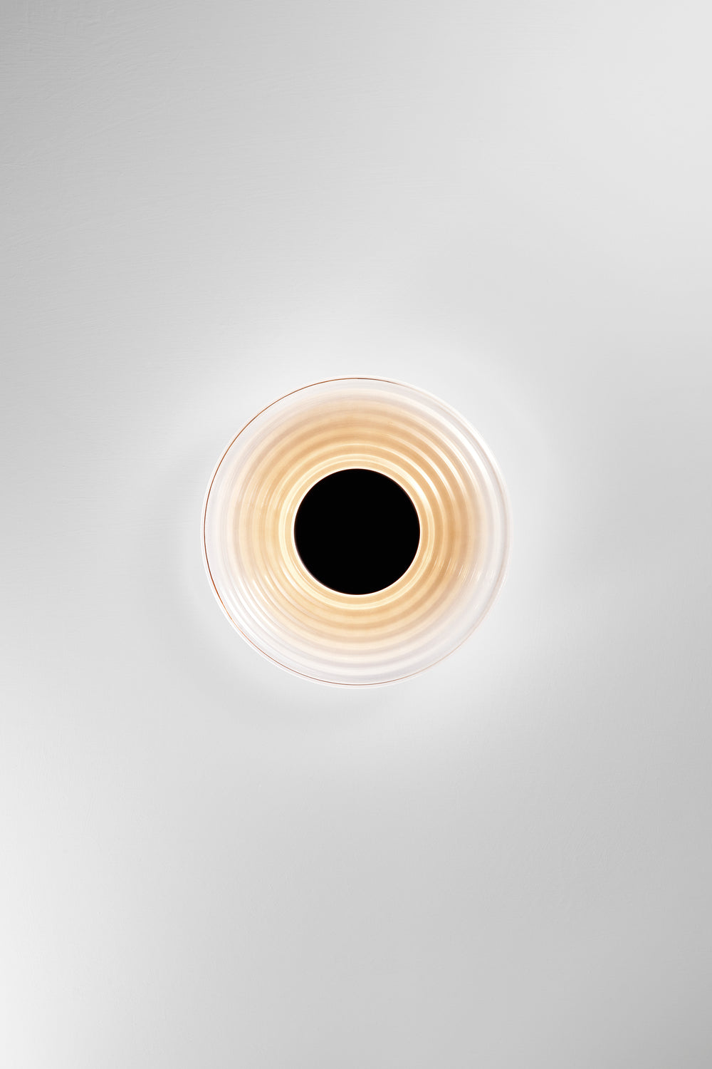 APPLIQUE LED MORSE AMBRA IN VETRO 8W 800LM CCT 2700/3500/4000K 30X6,5CM