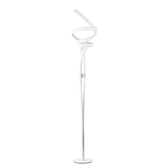 "Piantana LED MYSTRAL in alluminio bianco, diffusore in silicone CCT"