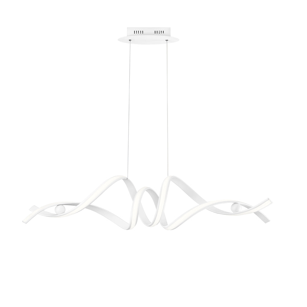 SOSPENSIONE LED MYSTRAL BIANCA 60W 8740LM CCT 115X30X124CM