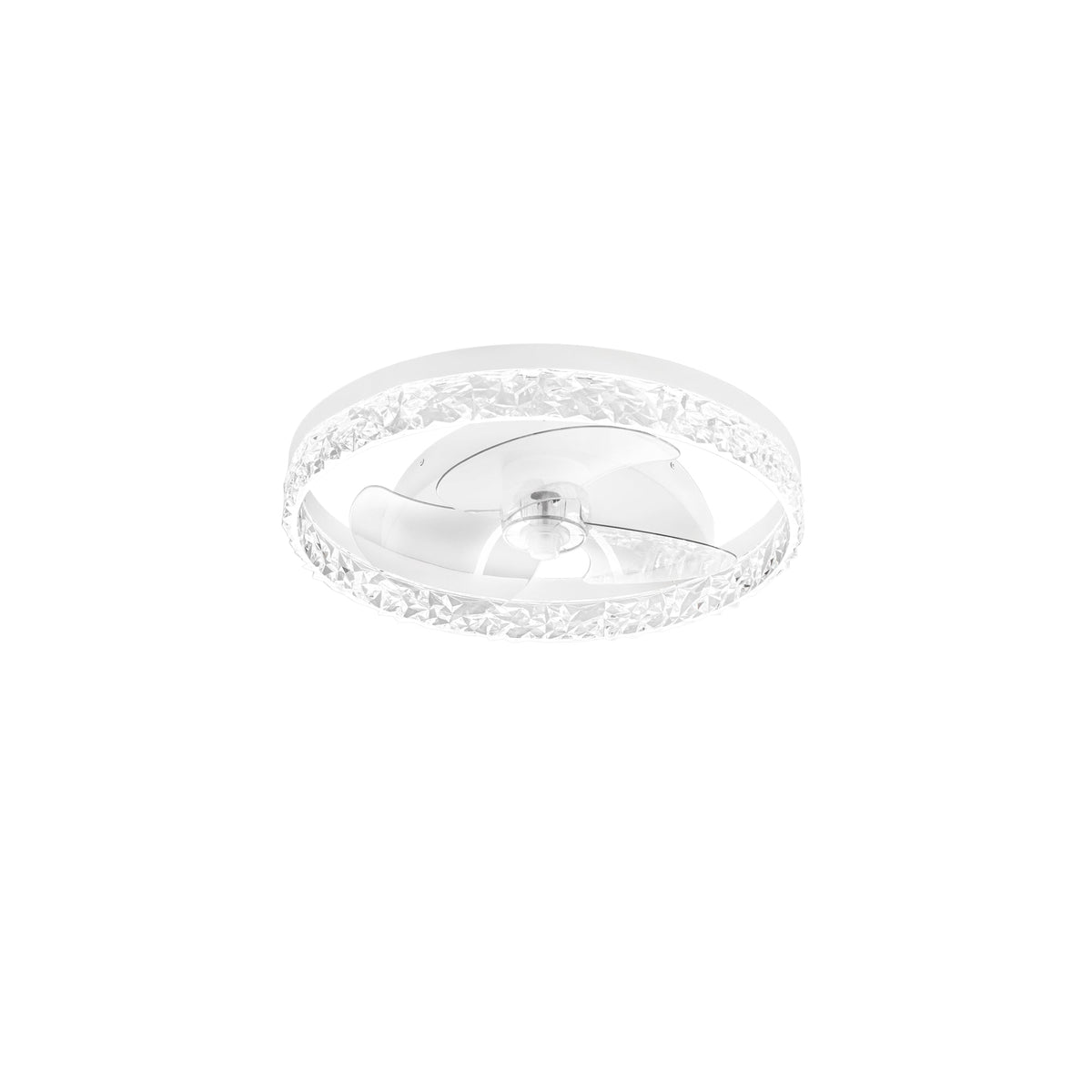 PLAFONIERA LED VENTILATORE NASHI BIANCO 30W 4800LM CCT 50X11,5CM