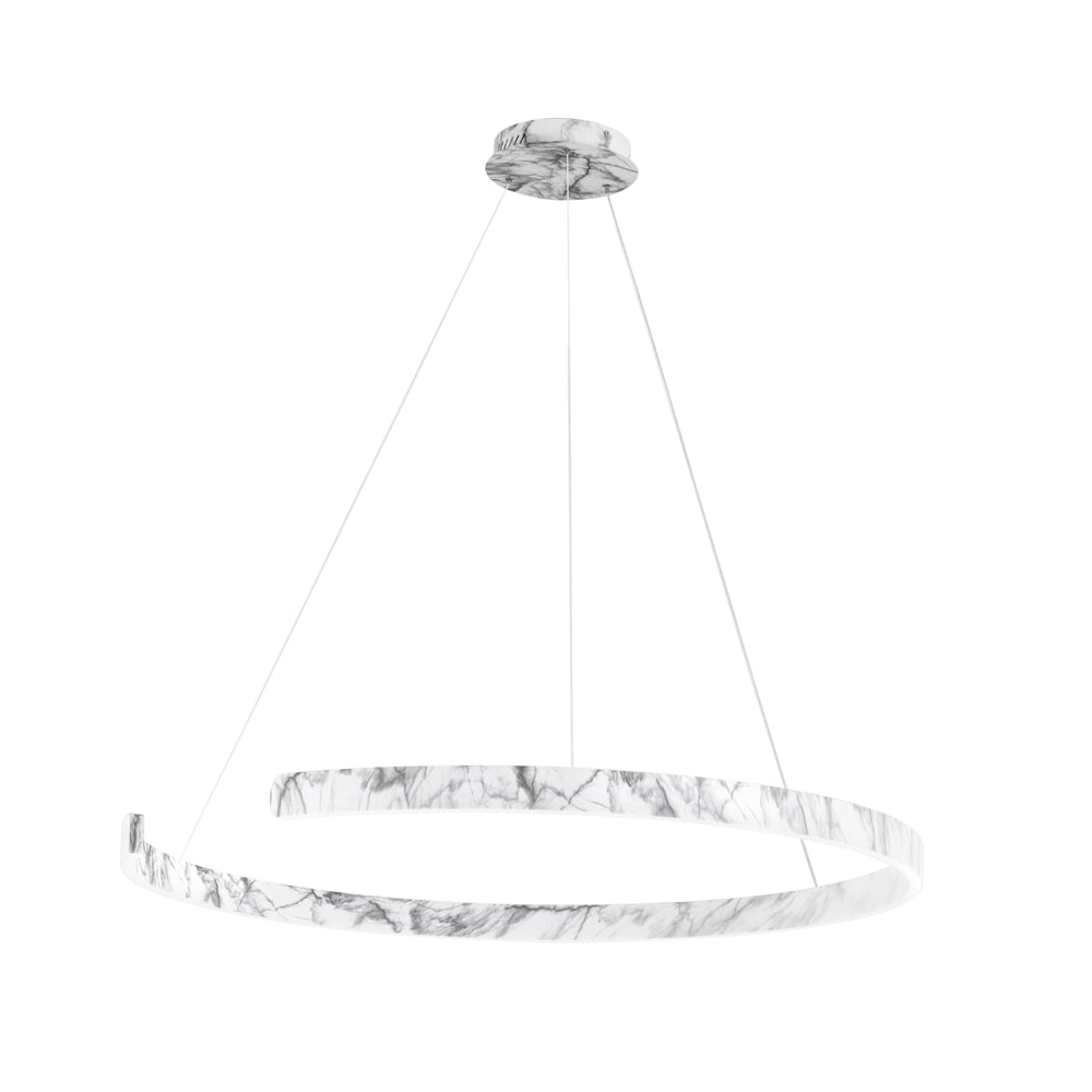 SOSPENSIONE LED NAVEL MARMO 50W 6600LM CCT 100X100X150CM