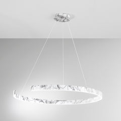 SOSPENSIONE LED NAVEL MARMO 50W 6600LM CCT 100X100X150CM