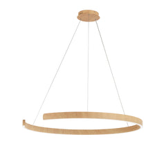SOSPENSIONE LED NAVEL LEGNO 50W 6600LM CCT 100X100X150CM