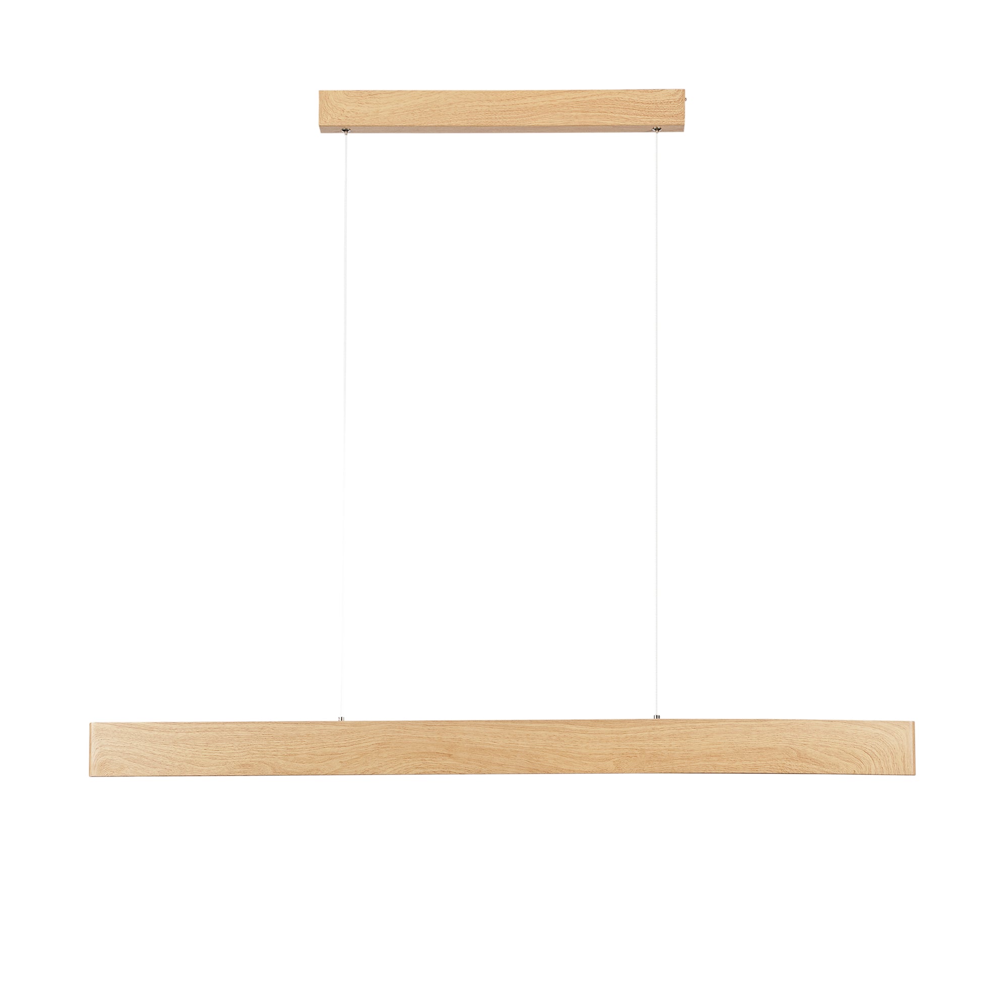 SOSPENSIONE LED NAVEL LEGNO 40W 6400LM CCT 121,5X8X150CM