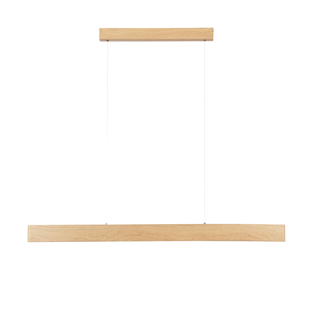 SOSPENSIONE LED NAVEL LEGNO 40W 6400LM CCT 121,5X8X150CM