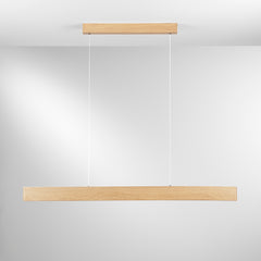 SOSPENSIONE LED NAVEL LEGNO 40W 6400LM CCT 121,5X8X150CM