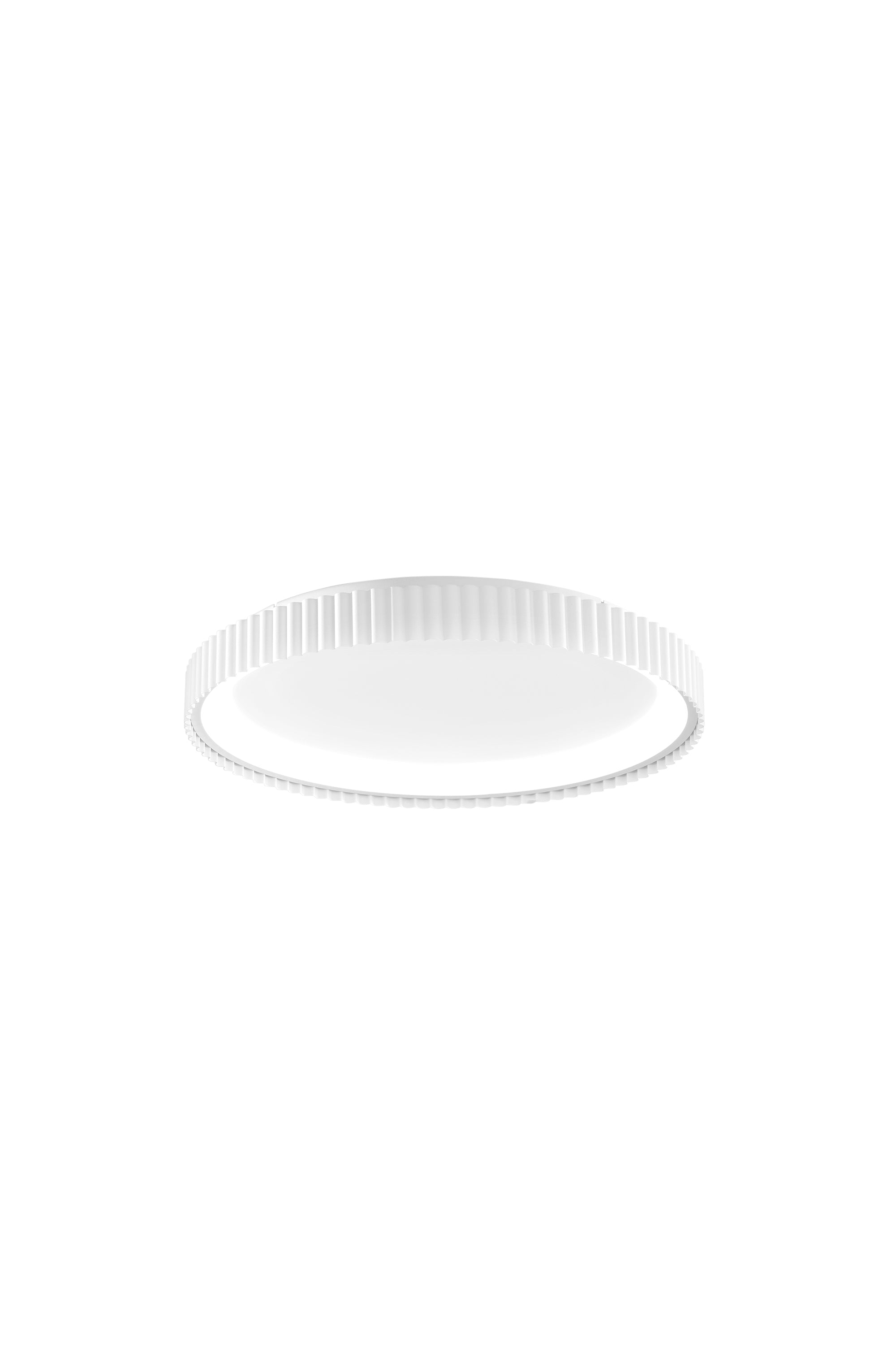 "Plafoniera LED NIKE bianca in metallo, CCT, Ø 49cm."