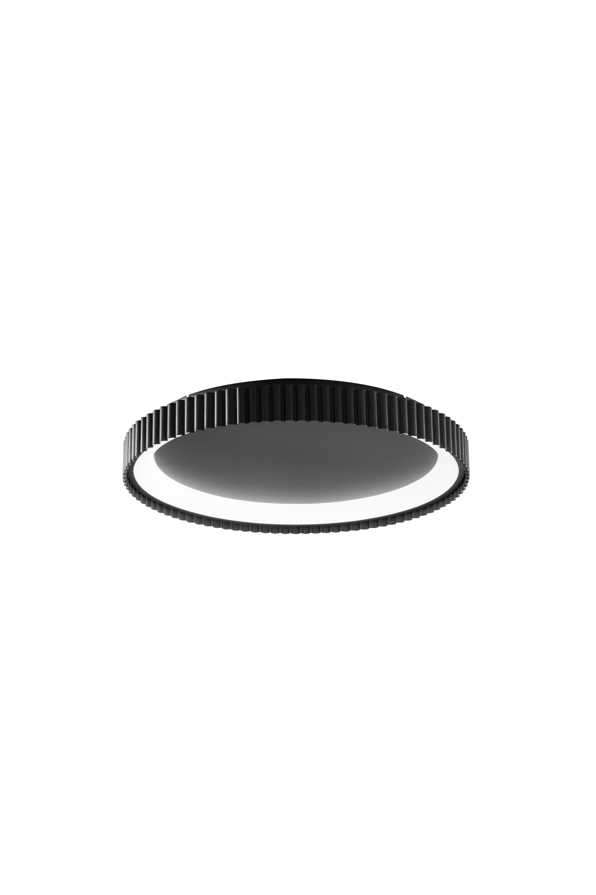"Plafoniera LED NIKE nera in metallo, CCT, Ø 49cm."