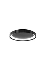 "Plafoniera LED NIKE nera in metallo, CCT, Ø 49cm."