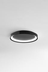 PLAFONIERA LED NIKE NERA IN METALLO 40W 5840LM DIP-CCT 2700/3200/4000K D49,5XH5CM