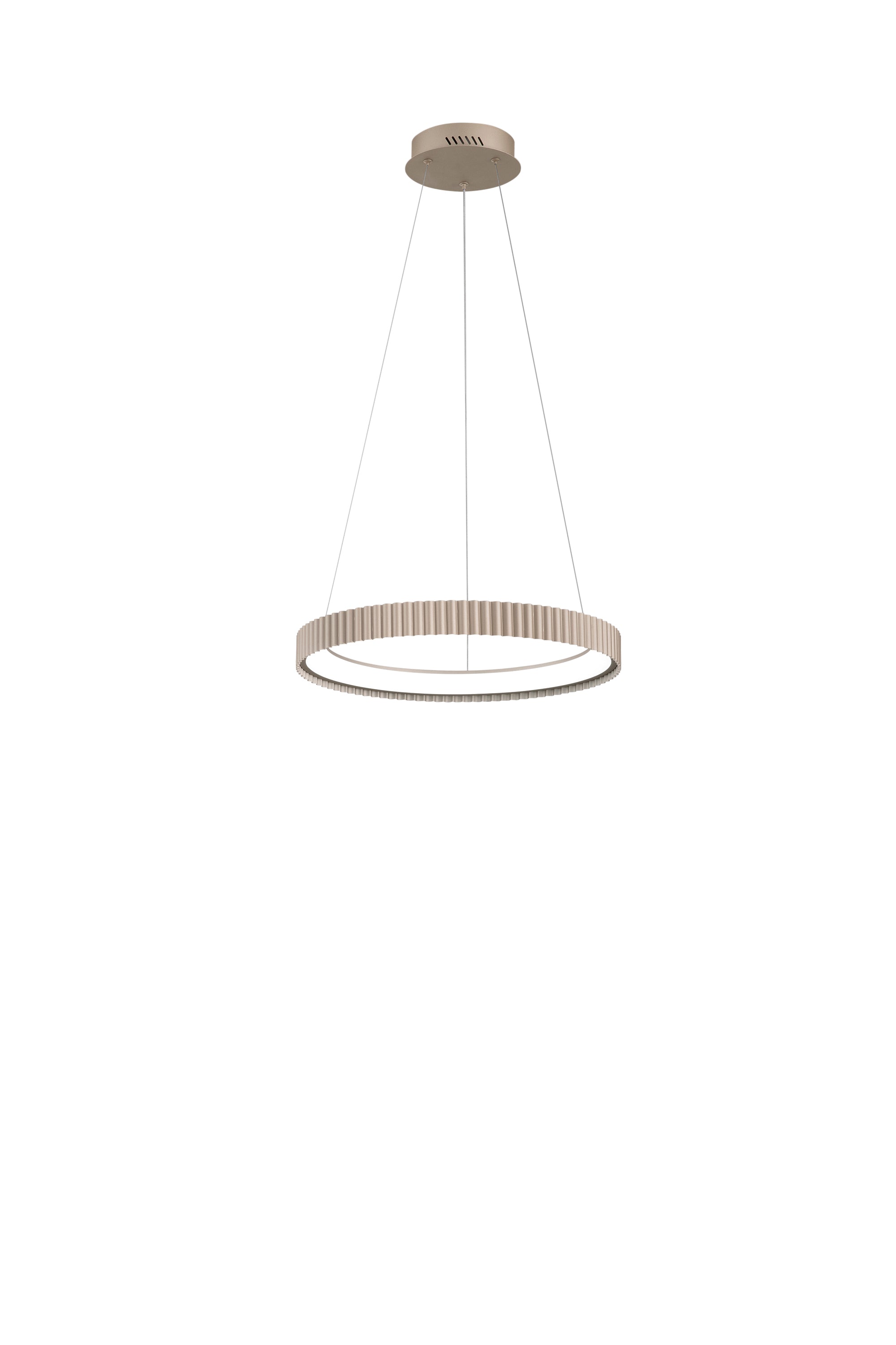 "Sospensione LED NIKE oro in metallo, CCT, Ø 49cm."