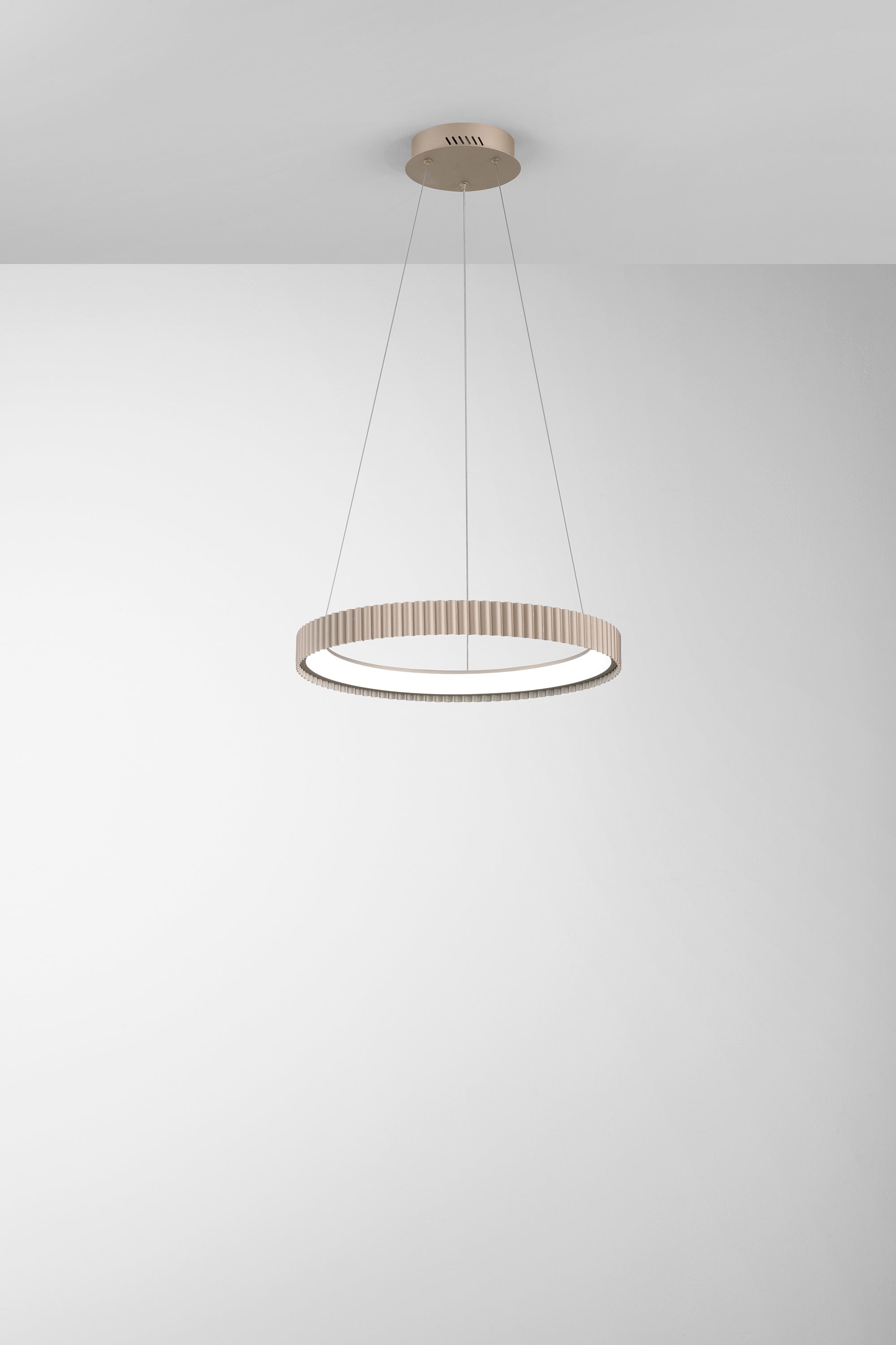 SOSPENSIONE LED NIKE ORO IN METALLO 40W 5840LM DIP-CCT 2700/3200/4000K D49,5XH5CM