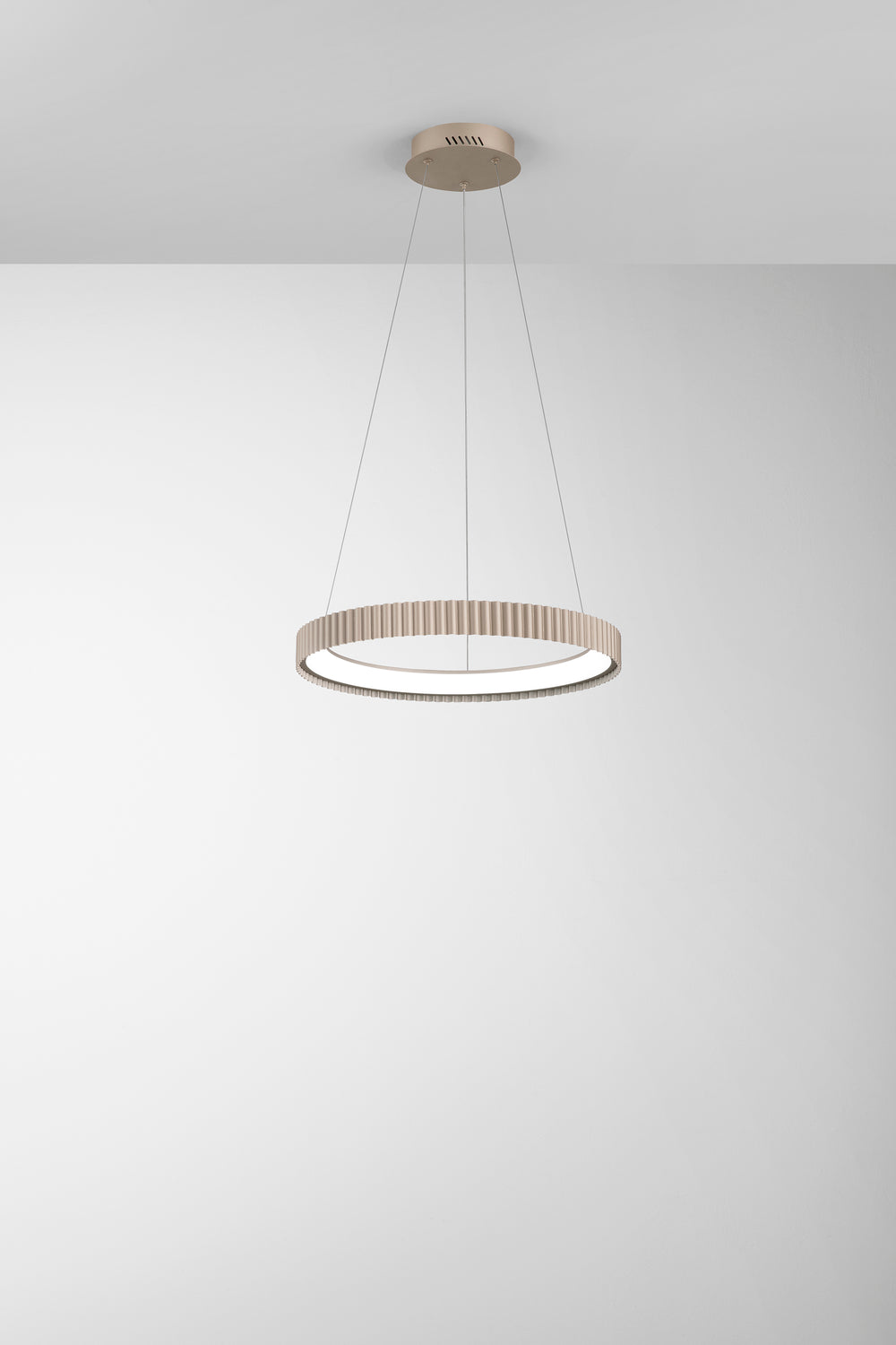 SOSPENSIONE LED NIKE ORO IN METALLO 40W 5840LM DIP-CCT 2700/3200/4000K D49,5XH5CM