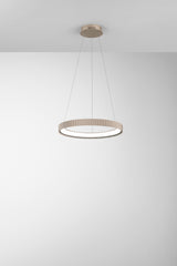 SOSPENSIONE LED NIKE ORO IN METALLO 40W 5840LM DIP-CCT 2700/3200/4000K D49,5XH5CM