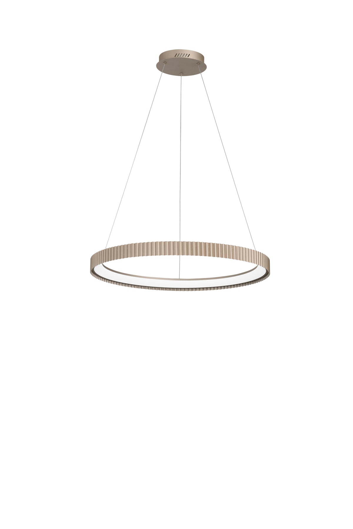 "Sospensione LED NIKE oro in metallo, CCT, Ø 68,5cm."