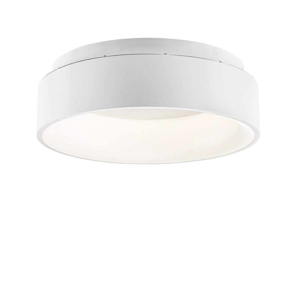 "Plafoniera LED NOAH bianca in alluminio, CCT Ø 45 cm."